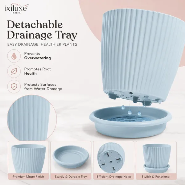Plastic_Planter_With_Drainage_Tray