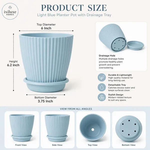 Plastic_Planter_With_Drainage_Tray