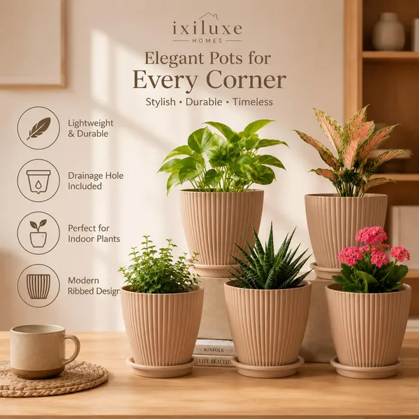 Plastic_Planter_With_Drainage_Tray