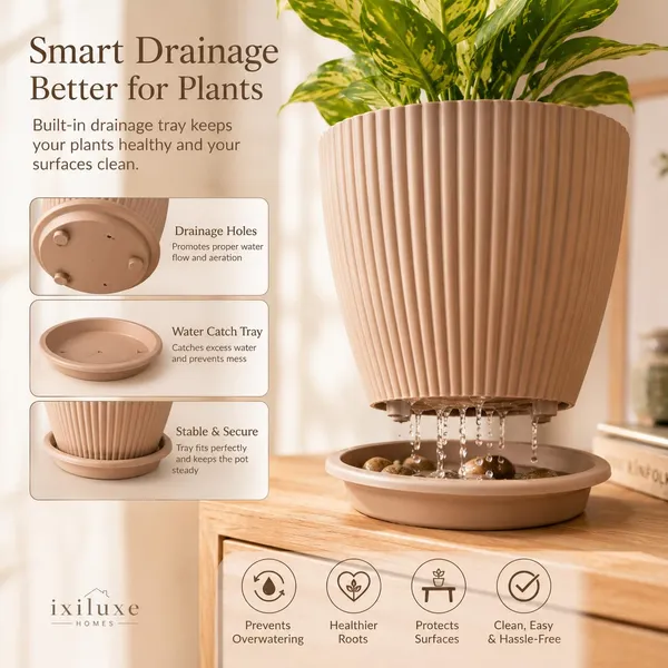 Plastic_Planter_With_Drainage_Tray