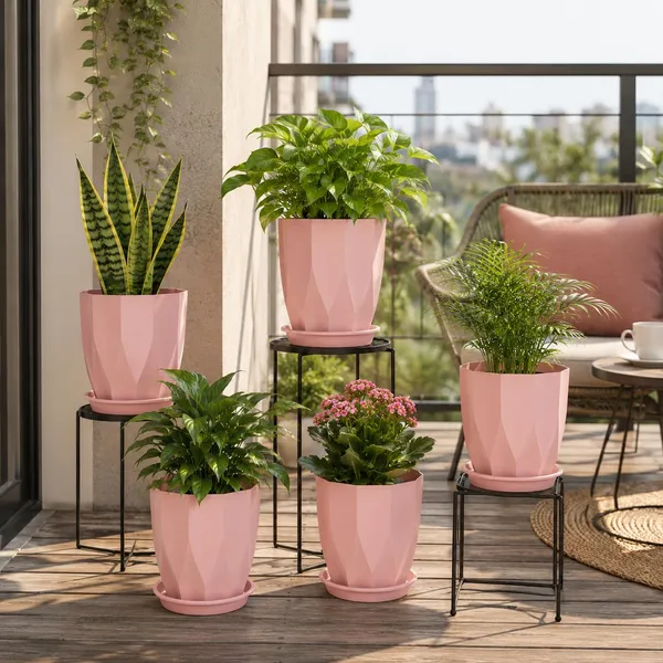 Plastic_Plant_Pot_With_Drain_Tray