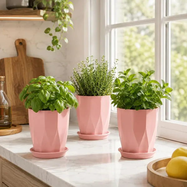 Plastic_Plant_Pot_With_Drain_Tray