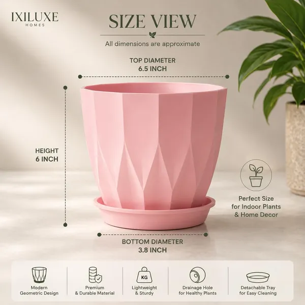 Plastic_Plant_Pot_With_Drain_Tray