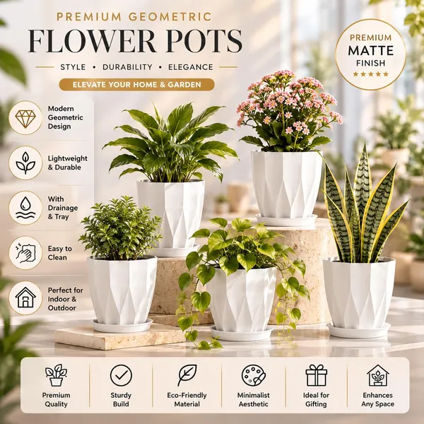Plastic_Plant_Pot_With_Drain_Tray