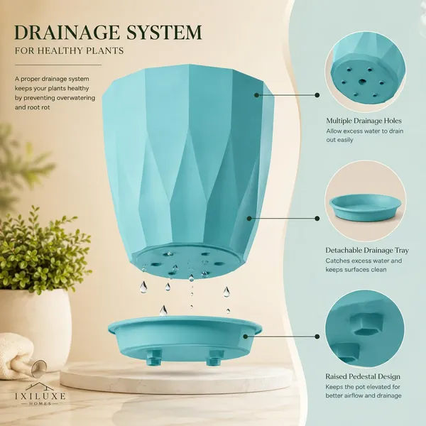 Plastic_Plant_Pot_With_Drain_Tray