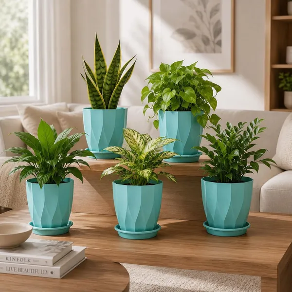 Plastic_Plant_Pot_With_Drain_Tray