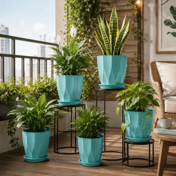 Plastic_Plant_Pot_With_Drain_Tray
