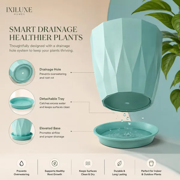 Plastic_Plant_Pot_With_Drain_Tray