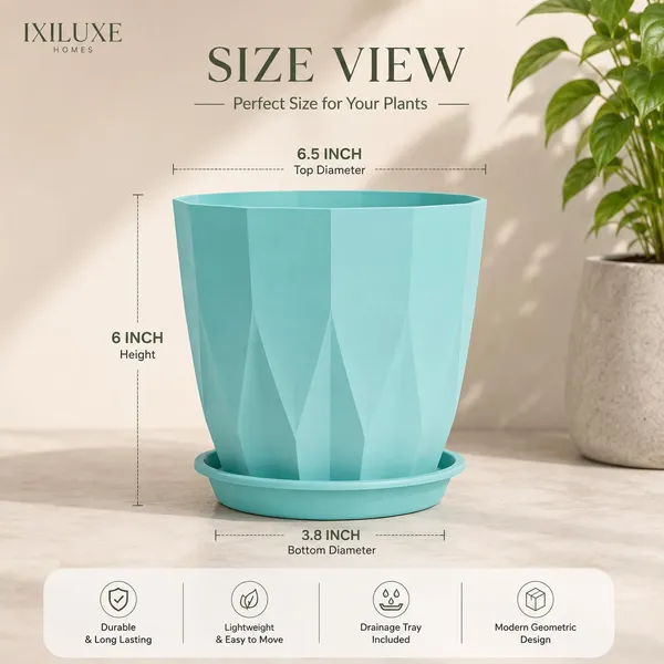 Plastic_Plant_Pot_With_Drain_Tray