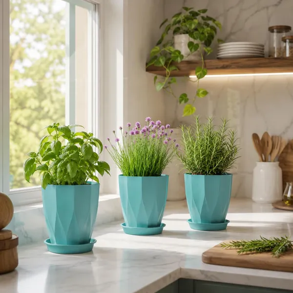 Plastic_Plant_Pot_With_Drain_Tray