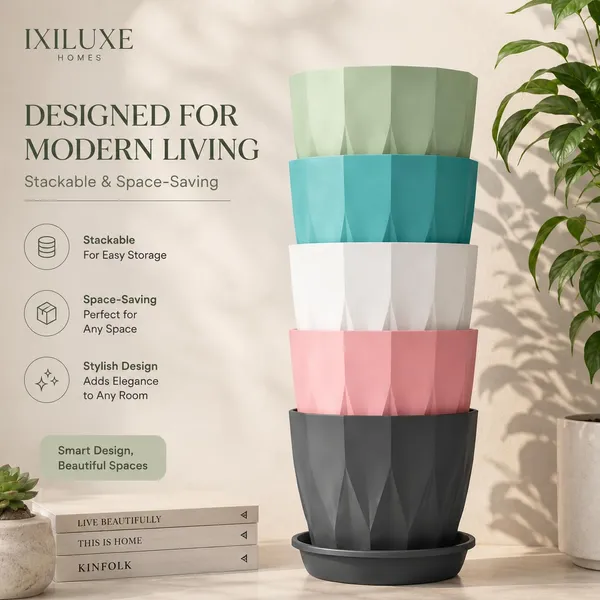 Plastic_Plant_Pot_With_Drain_Tray