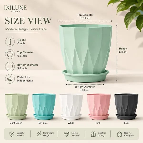 Plastic_Plant_Pot_With_Drain_Tray
