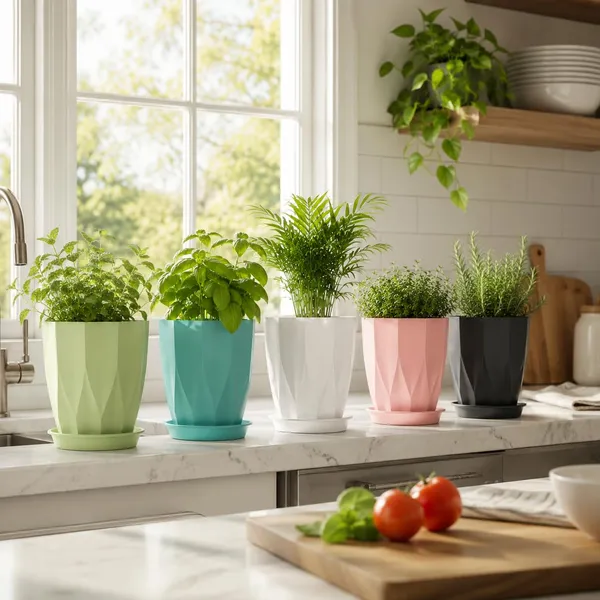 Plastic_Plant_Pot_With_Drain_Tray