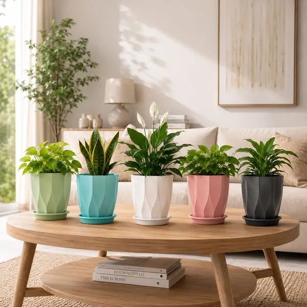 Plastic_Plant_Pot_With_Drain_Tray