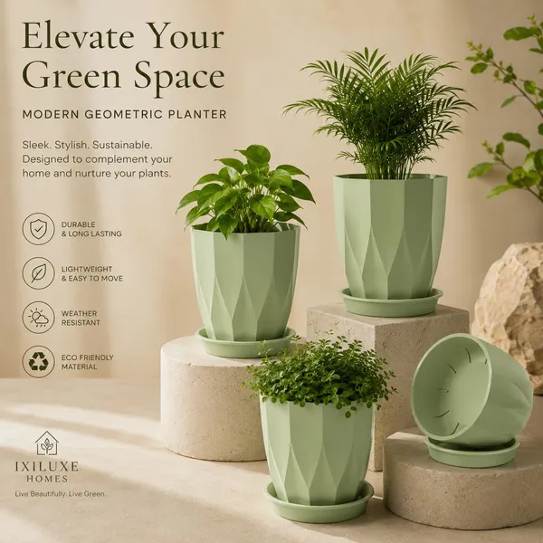Plastic_Plant_Pot_With_Drain_Tray