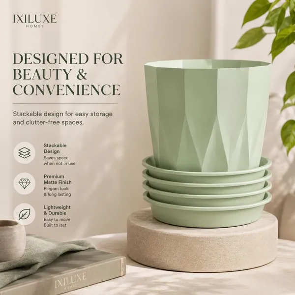 Plastic_Plant_Pot_With_Drain_Tray