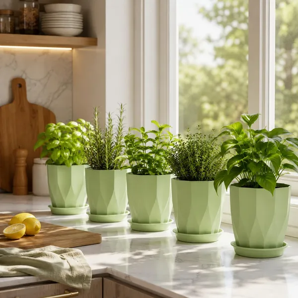 Plastic_Plant_Pot_With_Drain_Tray