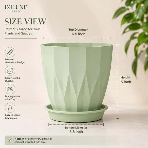 Plastic_Plant_Pot_With_Drain_Tray