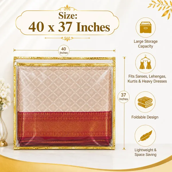 Saree_Storage_Bag_With_Window_And_Zipper