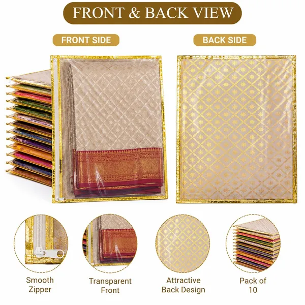 Saree_Storage_Bag_With_Window_And_Zipper