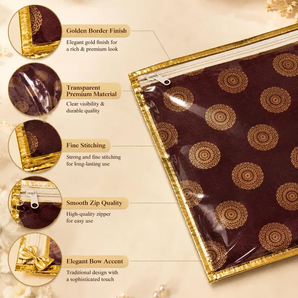 Saree_Storage_Bag_With_Transparent_Window_And_Zipper