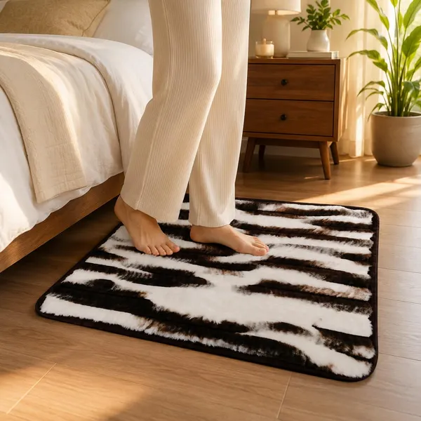Faux_Fur_Zebra_Stripe_Doormat