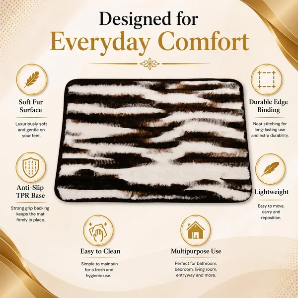 Faux_Fur_Zebra_Stripe_Doormat