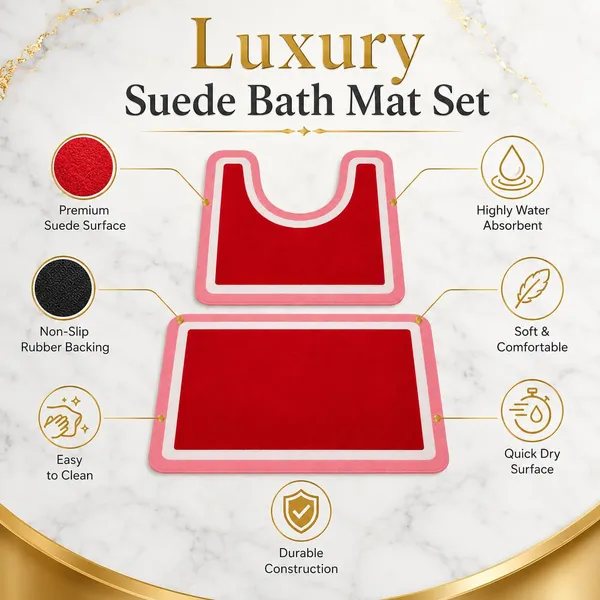 U_Shape_And_Rectangle_Toilet_Bath_Mat_Set