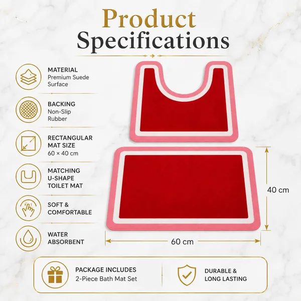 U_Shape_And_Rectangle_Toilet_Bath_Mat_Set