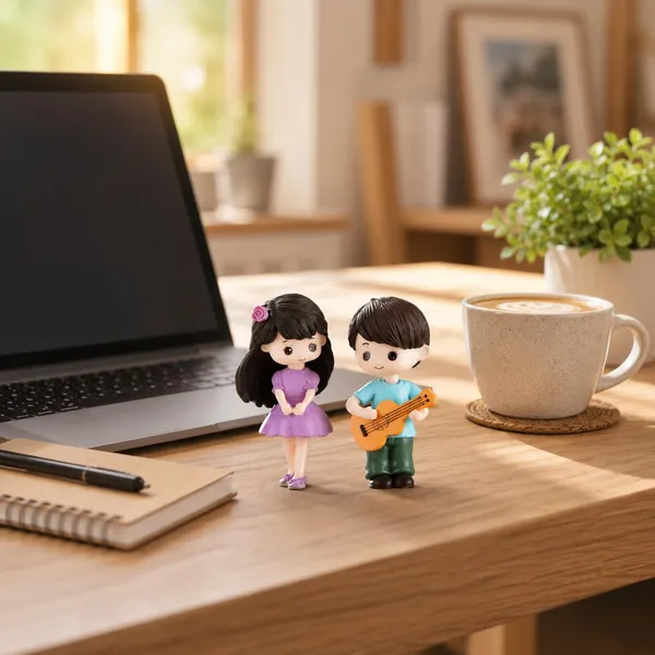 Polyresin_Couple_Figurines_-_Pack_of_2