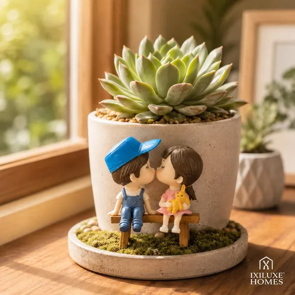 Miniature_Couple_Figurines_With_Bench_Polyresin_Showpiece_-_Pack_of_2
