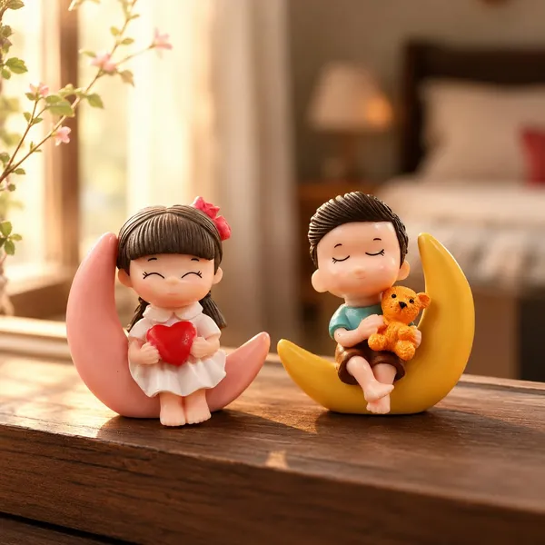 Couple_Figurines_With_Moon_Base_-_Pack_of_2