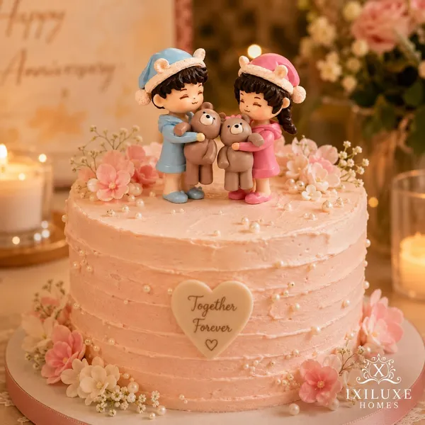 Polyresin_Couple_Figurine_With_Teddy_Bears_-_Pack_of_2