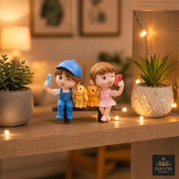 Polyresin_Couple_Figurines_With_Pets_-_Pack_of_2