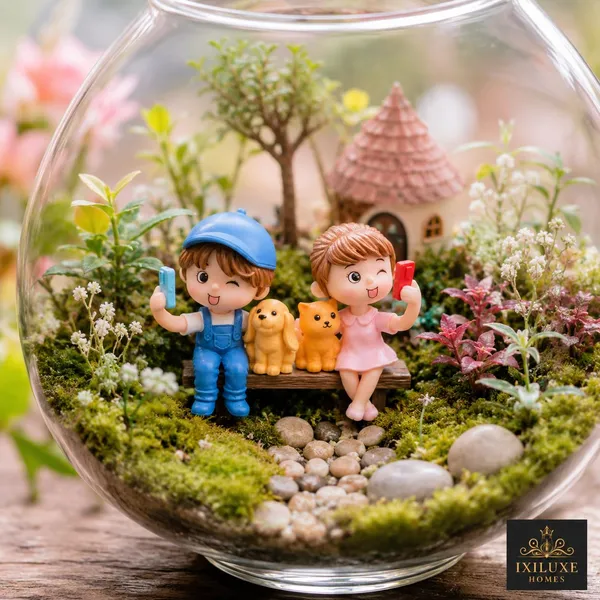 Polyresin_Couple_Figurines_With_Pets_-_Pack_of_2