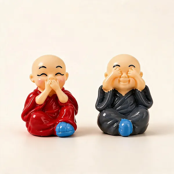 Polyresin_Monk_Figurines_-_Pack_of_2