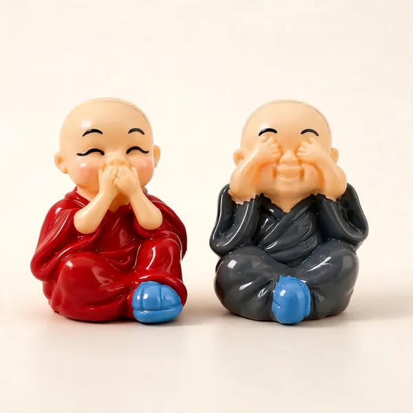 Polyresin_Monk_Figurines_-_Pack_of_2