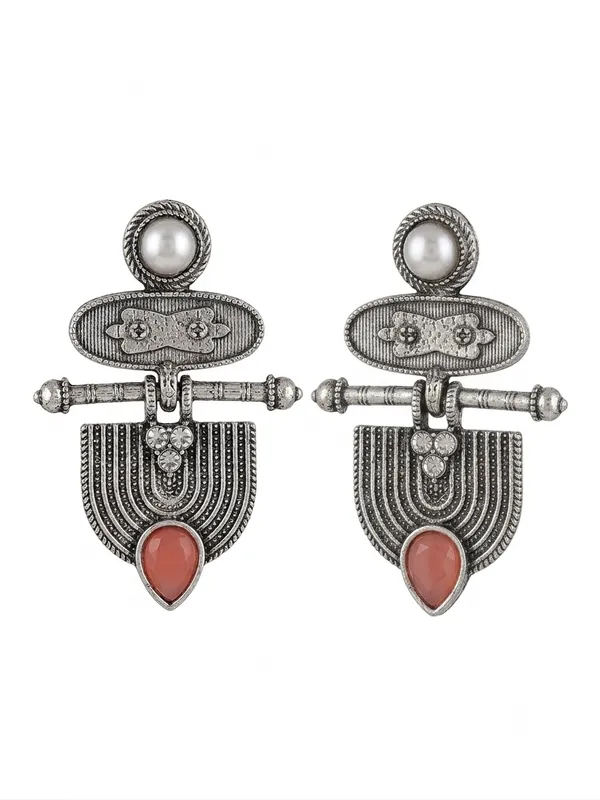 Silver-Tone_Oxidized_Statement_Earrings_for_Women