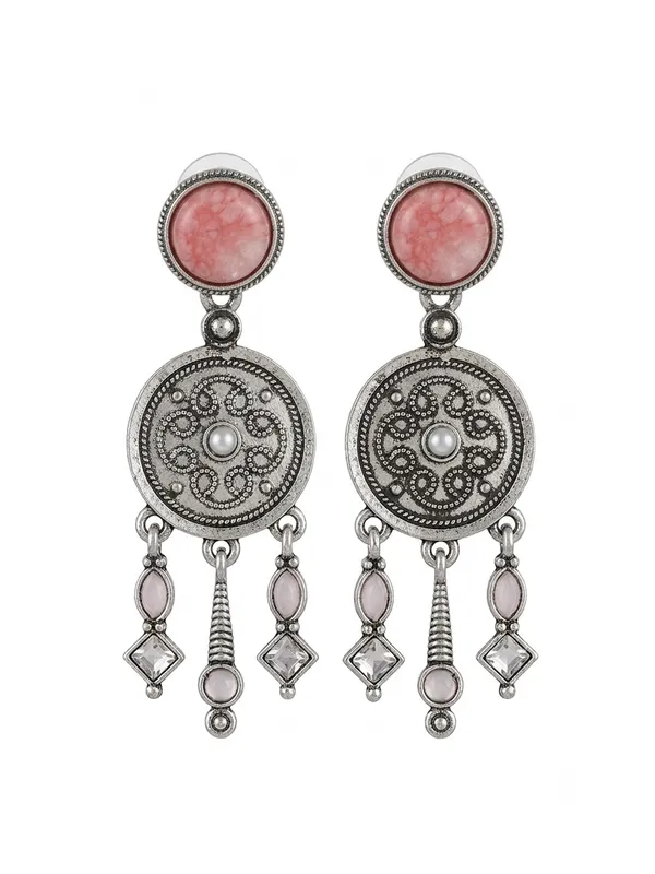 Silver_Tone_Oxidised_Drop_Earrings_for_Women