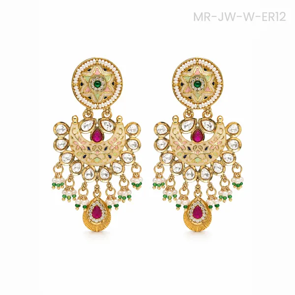Gold-Tone_Stone-Studded_Chandelier_Earrings_for_Women