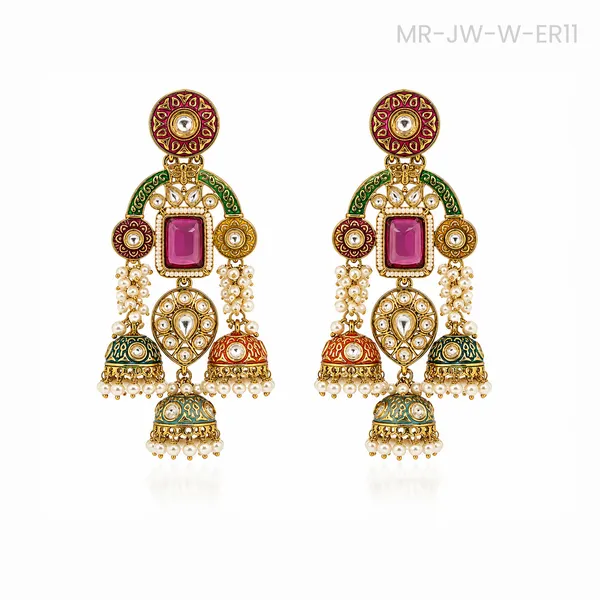 Multicolour_Traditional_Jhumka_Earrings_for_Women