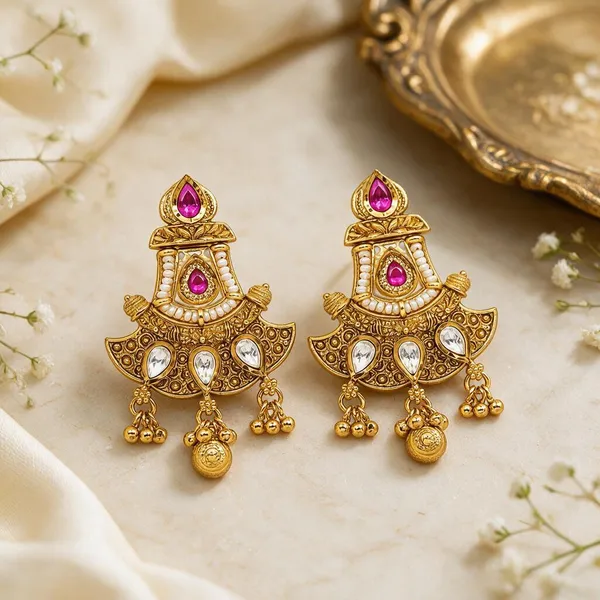 Gold_Tone_Stone_Studded_Chandelier_Earrings_for_Women