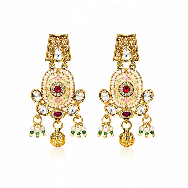 Gold_Tone_Gemstone_Embellished_Dangler_Earrings_for_Women