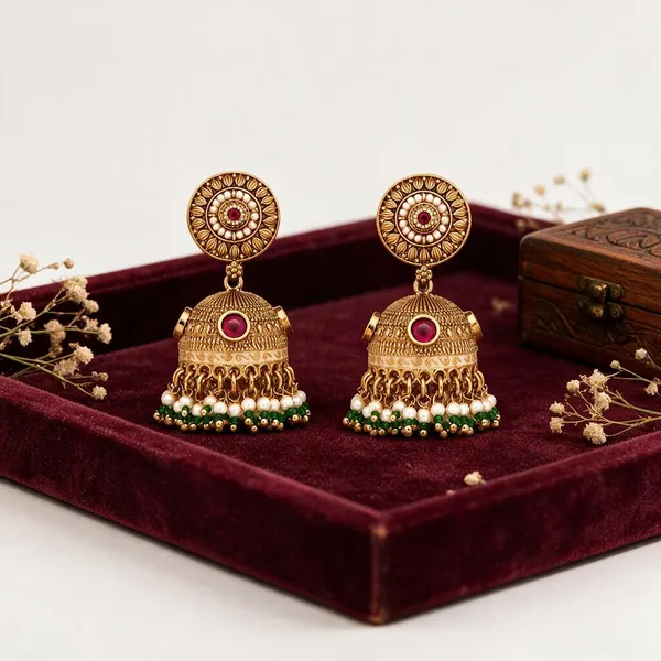 Gold_Tone_Red_Stone_Jhumka_Earrings_for_Women