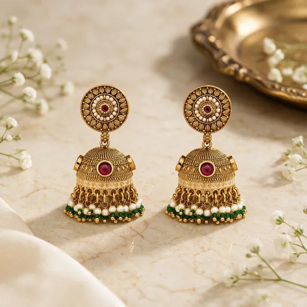 Gold_Tone_Red_Stone_Jhumka_Earrings_for_Women