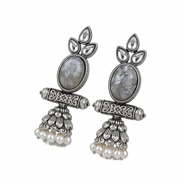 Silver-Tone_Oxidized_Pearl_Drop_Jhumka_Earrings_for_Women