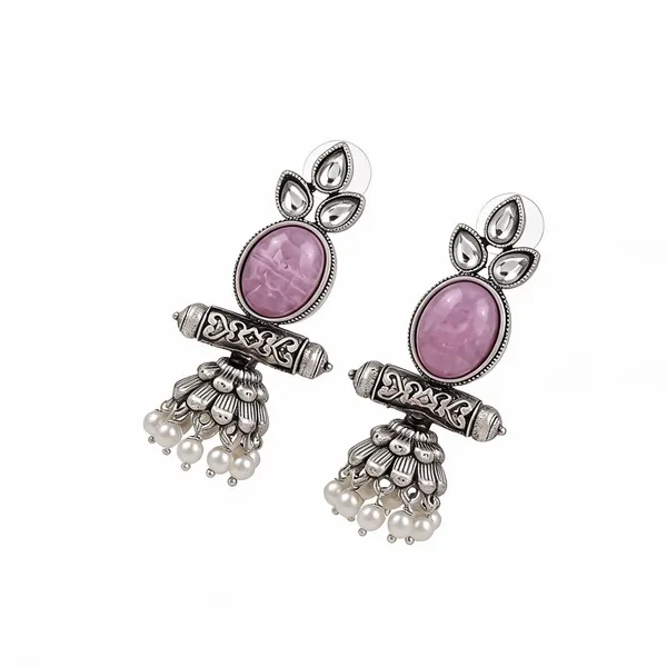 Silver_Tone_Pink_Stone_Jhumka_Earrings_for_Women