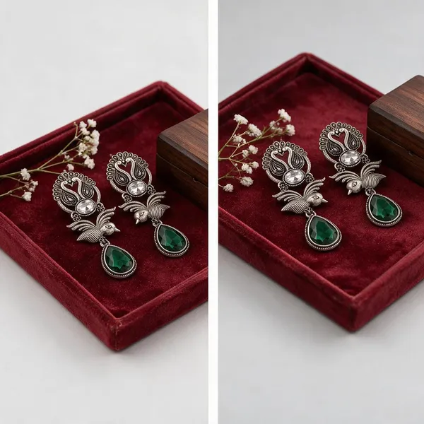 Silver_Tone_Peacock_Drop_Earrings_for_Women