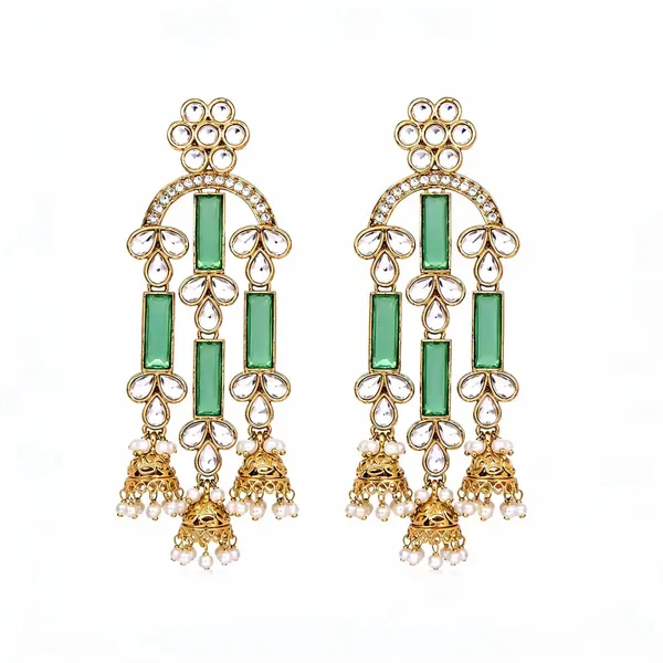 Green_Gold_Tone_Chandelier_Jhumka_Earrings_for_Women