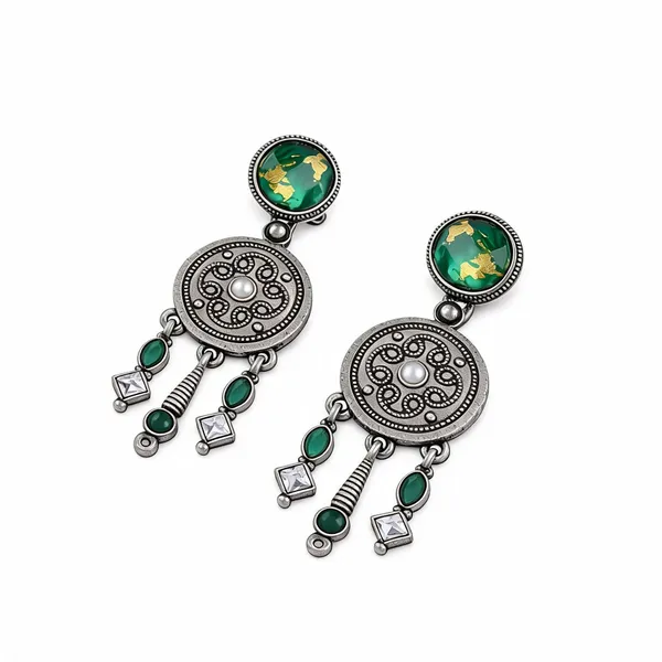 Green_Oxidised_Drop_Earrings_for_Women